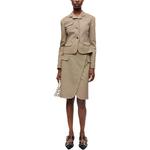 GANNI Фланелевый клетчатый пиджак, Tiger's Eye Stone - фото 2