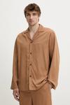 Рубашка SHAUN Nanushka, коричневый - фото