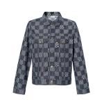 Искаженная джимовая куртка Damier LOUIS VUITTON, Сумка для покупок в комплекте - фото 2