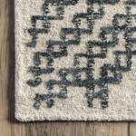 Ковер nuLOOM, 244 x 305 см, Krystal Wool Geometric Diamond, Ivory - фото 7