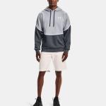 Толстовка Rival мужская персиково-серая Under Armour - фото 4