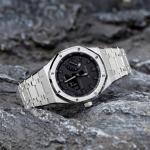 CASIO Retrofit Series GA 2100 Collection Electronic Movement Metal Strap Watch Unisex Black Dial - фото 5