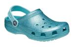 Сандалии classic glitter clog 'blue teal' Crocs, синий - фото 3