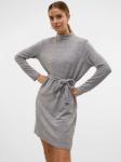 Платье до колена Vero Moda, светло-серый меланж - фото 5