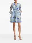 Платье мини Shelby с принтом пейсли Hale Bob, синий - фото