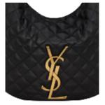 SAINT LAURENT Черная женская сумка-хобо из овчины - фото 6