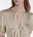 Комбинезон Elisa из крепа с эффектом металлик Stella McCartney, Lingot - фото 4