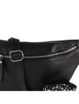 Наплечная сумка Toscanto Gürteltasche Leder schwarz ca. 37cm - фото 2