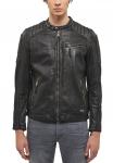 Куртка Mustang Leather jacket, Schwarz/Black - фото 5