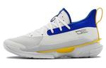 Кроссовки Under Armour Curry 7 Dub Nation 2, белый/синий/желтый - фото