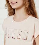 Футболка для девочки Guess с декором, розовый - фото 4