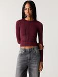 Лонгслив Pull&Bear Pull&Bear , Berry - фото 2
