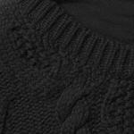 Свитер Supreme Cable Hooded Sweater 'Black' - фото 2