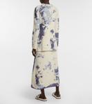 Тай-дай кашемировое мини-платье Chloé, Beige - Blue 1 - фото 3