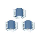 Linziclip, Мини-матовые синие пряжки, 3 шт - фото