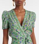 Платье-халат из хлопка с принтом Баба Poupette St Barth, Blue Honolulu - фото 4