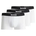 Боксеры 3 шт HUGO One, белый - фото