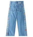 Прямые джинсы Stella McCartney Kids, синий - фото 4