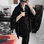 Рубашка Unisex Lapel Moderate Others ZIAREL, черный - фото 5