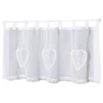 Штора Home Wohnideen Corazon, 45 см, белый - фото