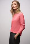 Топ Street One Long sleeved top, Pink/Coral - фото 3