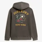 Худи Superdry Tattoo Back Graphic Pluse Size, серый - фото 4
