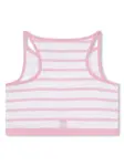 Полосатый топ с вышитым логотипом Givenchy Kids, белый - фото 2