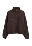 Толстовка aim’n VARSITY HALF ZIP, Brown - фото 7