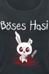 Топ Tierisch Böses Hasi, черный - фото 2