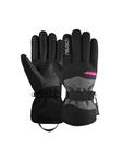Перчатки Reusch, цвет 7771 blck/blck melang/pink glo - фото