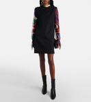 Платье-трапеция из кади Marmo Pucci, Nero - фото 2