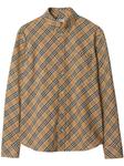 Burberry рубашка в клетку, коричневый - фото
