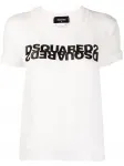 Топ с логотипом DSQUARED2, белый - фото