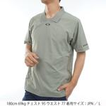 Мужская рубашка-поло Oakley O-SYNC PACK SKIPPER, зеленый - фото 2