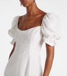 Длинное платье Isidore из хлопка и шелка Markarian, Ivory Floral - фото 4