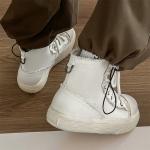 FAPAI Унисекс черно-белые берцы бежевые, цвет Beige - фото 7