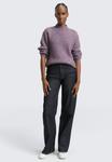 Джемпер TOM TAILOR DENIM PULLOVER RELAXED FIT MIT STEHKRAGEN, Dark Lavender Melange/Dark Purple - фото 2