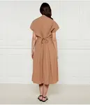 Платье с гербом Weekend Maxmara, бежевый - фото 3