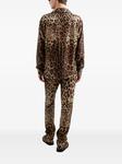 Леопардовые брюки Dolce & Gabbana для дома, коричневый - фото 3