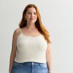 Топ Plus size Sonoma Goods For Life, White Oak - фото