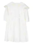 Платье с цветочной вышивкой Stella McCartney Kids, белый - фото 2