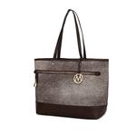 Сумка-шоппер Juno из веганской кожи MKF, Coffee - фото