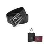 JAGUAR Кожаный ремень мужской, Black - фото