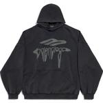 Ликвифи оверсайз худи Balenciaga, серый - фото