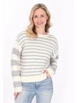Пуловер usha BLUE LABEL Sweater, цвет Grey Striped - фото 3