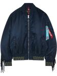 Alanui бомбер из коллаборации с Alpha Industries, синий - фото
