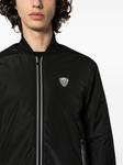 Бомбер на молнии с нашивкой-логотипом Ea7 Emporio Armani, черный - фото 5