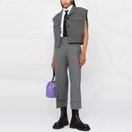 Футболка без рукавов с острым воротником THOM BROWNE, белая - фото 5