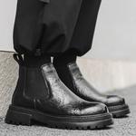 Челси Ботинки Мужские Weishibangwei, цвет Black Fleece-Lined - фото 9