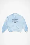 Логотип свитера на молнии Acne Studios, Dusty blue - фото 4
